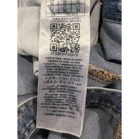 GUESS Vanessa sweetheart Denim overall Size 32 Blue Sweetheart Neckline Casual - Picture 6 of 10